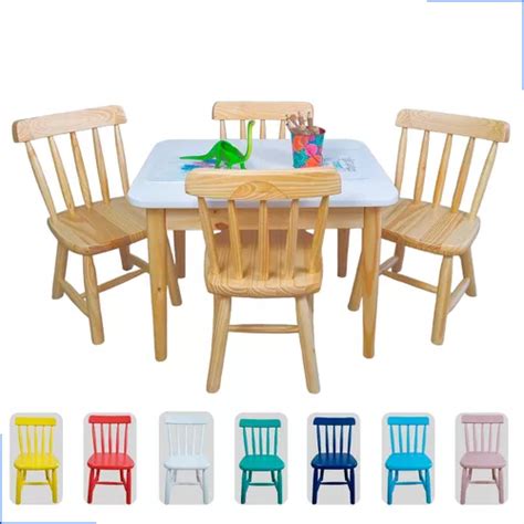 Conjunto Mesa Mesinha Educativa E Cadeiras Madeira Crian A Frete Gr Tis