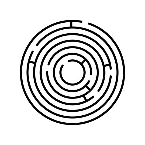 Labirinto ícone labirinto e complexidade confundem símbolo design plano