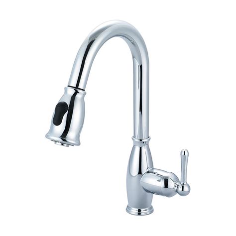 Olympia Faucets Accent Single Handle Pull Down Sprayer Kitchen Faucet