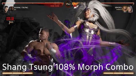 MK1 Shang Tsung 108 Reset Combo Sindel Morph YouTube