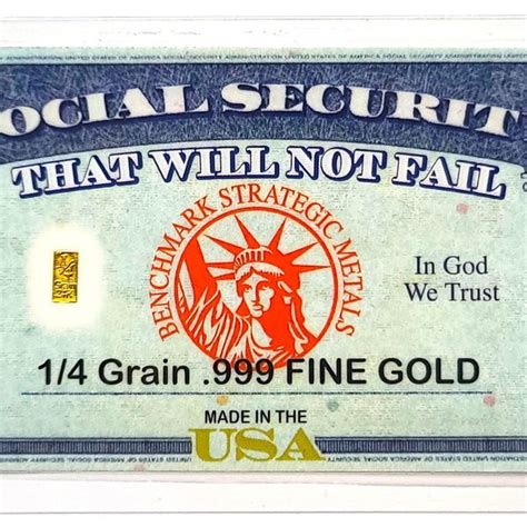 Metal Social Security Cards Etsy