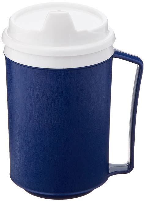 Sammons Preston 51471 12 Oz Insulated Mug With Spouted Lid Blue