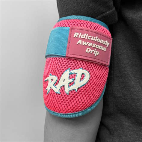 Rad Elbow Guard Pinkblue Youthteen Woke Up Rad