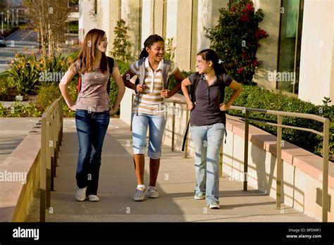 Group Of Teenage Girls Talking