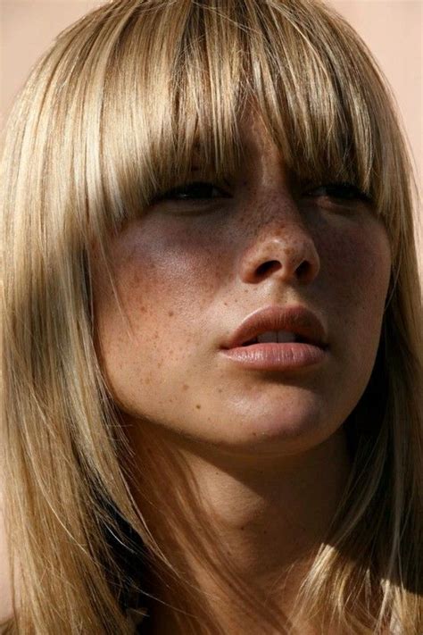 Freckles Are Beautiful Hair Blond Blonde Bangs Hairstyles With Bangs Pretty Hairstyles
