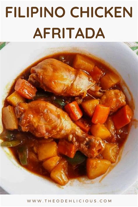 Filipino Chicken Afritada Recipe Chicken Afritada Recipe Chicken