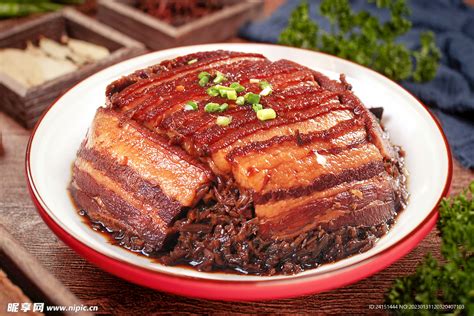 梅菜扣肉摄影图 传统美食 餐饮美食 摄影图库 昵图网