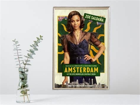 Amsterdam Movie Poster Vintage Movie Poster Limited Edition Collectible