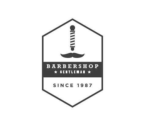 Premium Vector Barbershop Logo Design Template