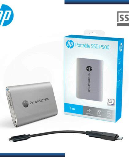 DISCO DURO EXTERNO ESTADO SÓLIDO HP P500 1TB SILVER USB 3 1 TIPO C