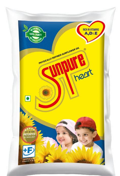 Sunpure Sunflower Oil 1ltr Packaging Type Pouched Packaging Size 1