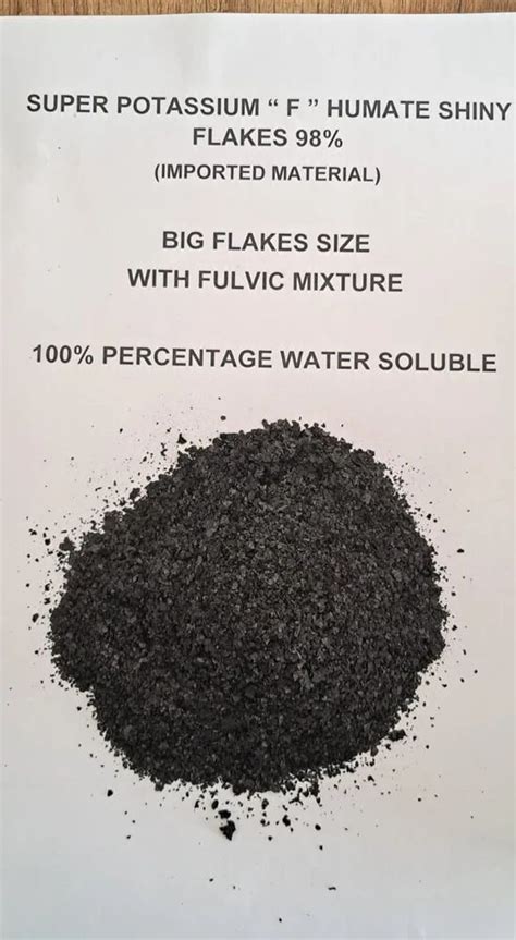 Granules Super Potassium F Humate Shiny Flakes Bag 25 Kg At Rs 130 Kg