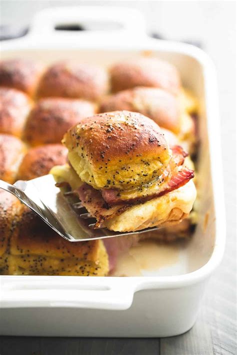 Hot Hawaiian Ham And Swiss Cheese Sliders Creme De La Crumb
