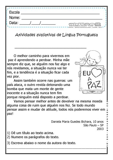 Falando De Paz E Perd O Texto E Interpreta O Para O Ano Ano