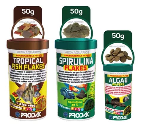 Kit Prodac Algae Wafer Tropical Fish Flakes Spirulina