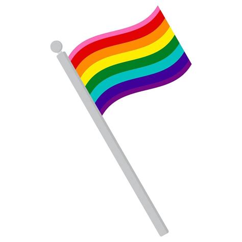 Gilbert Baker Pride Flag In Shape Pride Flag In Shape Vector