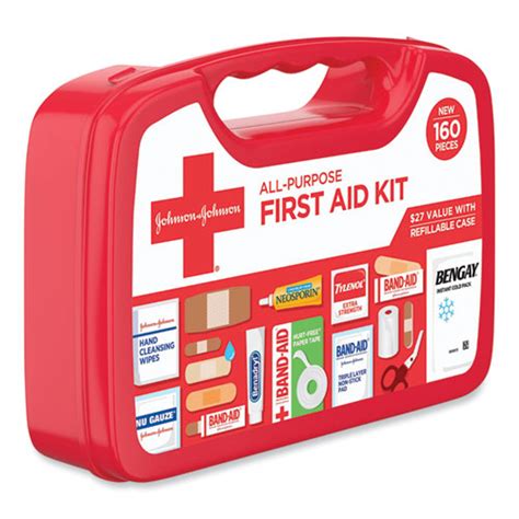 All Purpose First Aid Kit 160 Pieces Plastic Case