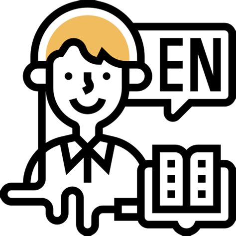 English Meticulous Yellow shadow icon