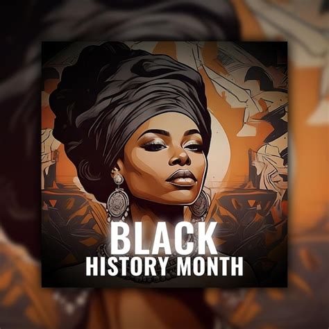 Premium Psd Psd Black History Month Social Media Banner Post Template Design