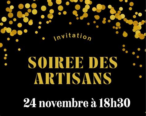 Invitation Soiree Des Artisans Capeb