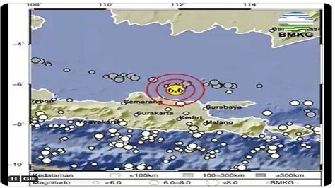 Ini Lokasi Yang Rasakan Gempa Tuban Berkekuatan M Wartakotalive