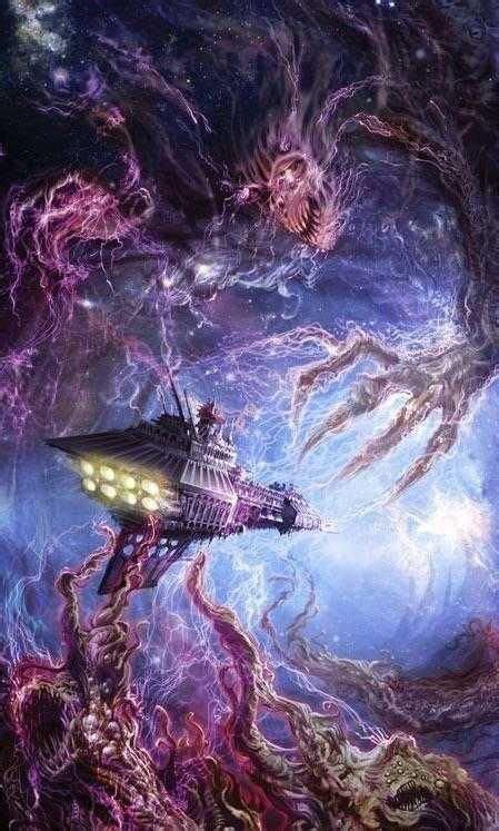 A Depiction Of The Warp Primordial Chaos In Warhammer 40k Ftl