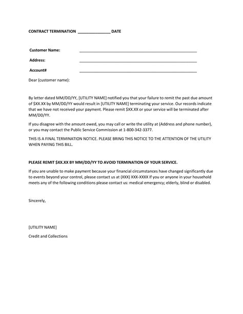 Free Printable Termination Letter Templates Word Pdf Employee