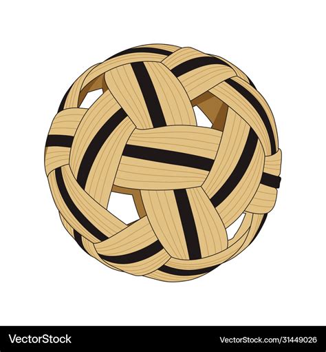 Sepak takraw ball Royalty Free Vector Image - VectorStock