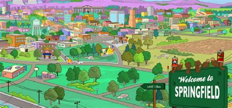 Se Revela La Localización De Springfield La Ciudad De Los Simpsons Geektopia