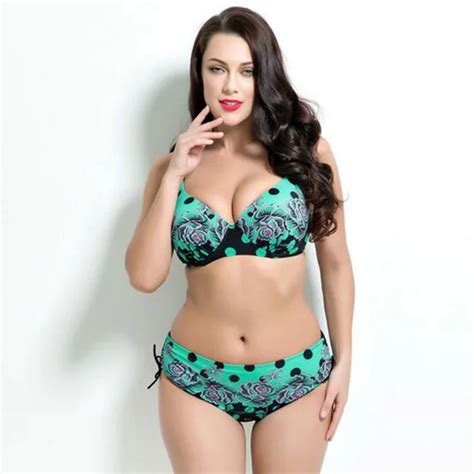 2018 Sexy Brazilian Plus Size Bikini Set Push Up Women Swimwear Gig