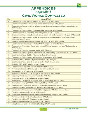 Fillable Online List Of Appendices Appendix A Road Construction