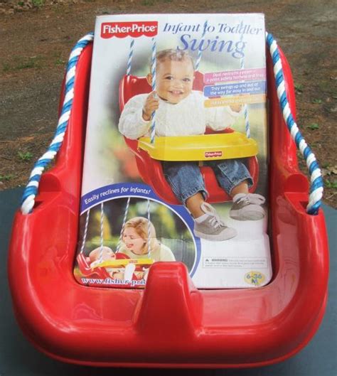 Fisher Price Swing Baby To Toddler New Unused Outdoor Portable Red Ebay