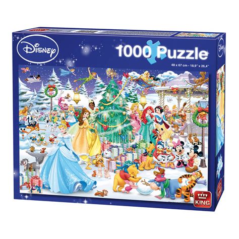 Puzzle 1000 pièces Le Pays des Merveilles en hiver Disney King