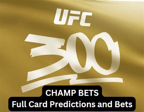 Ufc Predictions Ufc 300 Alex Pereira Vs Jamahal Hill Full Card Predictions And Bets — Champ Bets