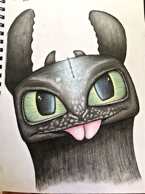 Toothless Drawing | Toothless drawing, Drawings, Sleep eye mask