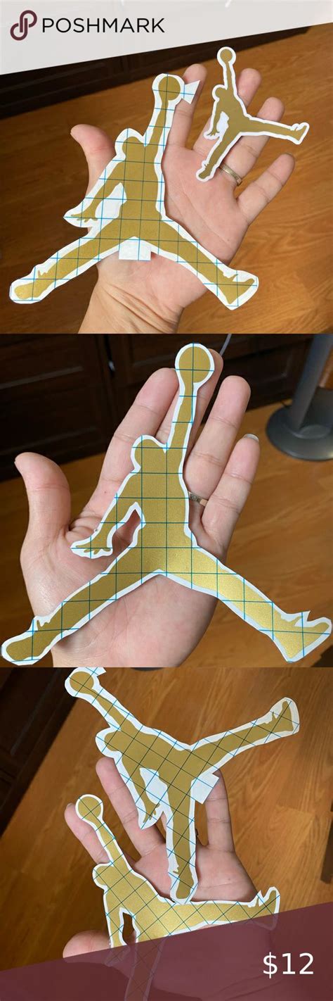 Jordan Jumpman Logo Decal Stickers Size 6x6 Jumpman Logo Jordans