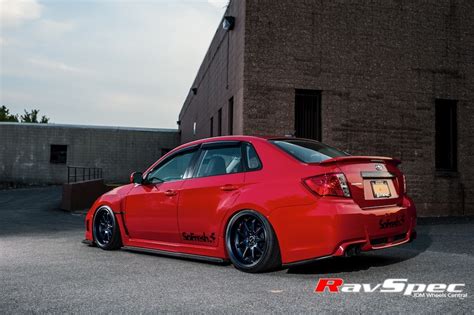 Subaru WRX STI GE GV GH GR Red Work Emotion XD9 Wheel Front