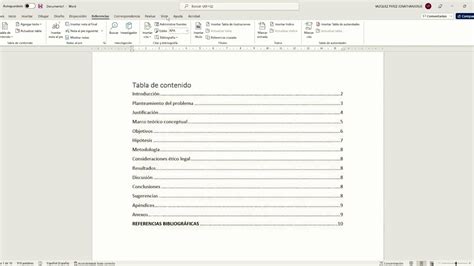 Tutorial De Como Hacer Un Ndice O Tabla De Contenido Automatizada En