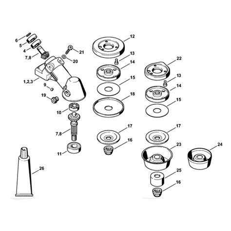 Stihl FS160 FS180 Gear Head Assembly L S Engineers