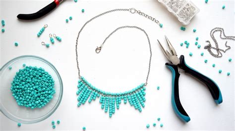 Бижутерия своими руками: колье из бисера. Мастер-класс / DIY beaded ...