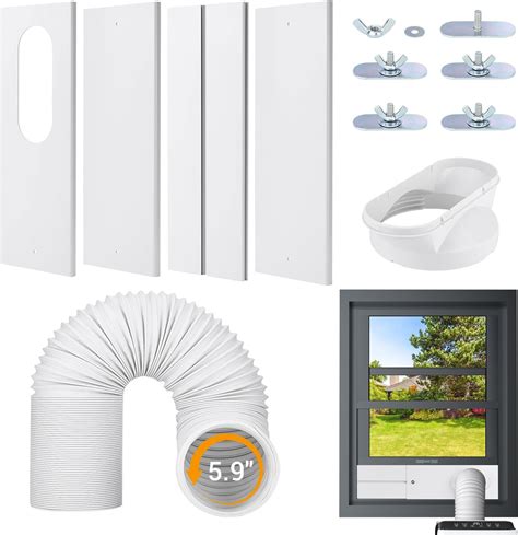 Amazon Portable Air Conditioner Window Vent Kit With Diameter