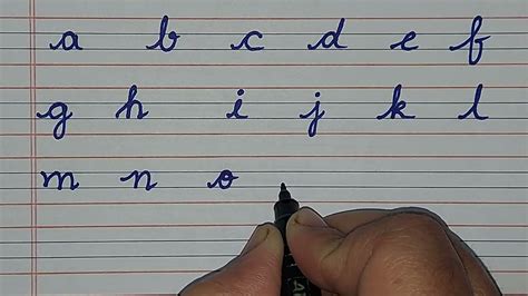 How To Write Cursive Alphabets A To Z Small In Four Lines Learn