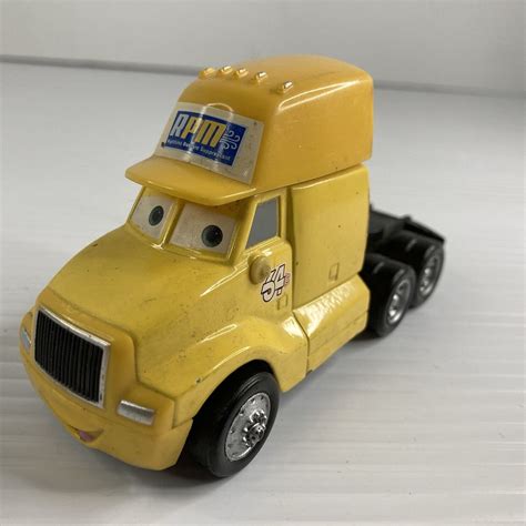 Disney Pixar Cars Rpm Yellow 155 Scale Semi Truck Ebay