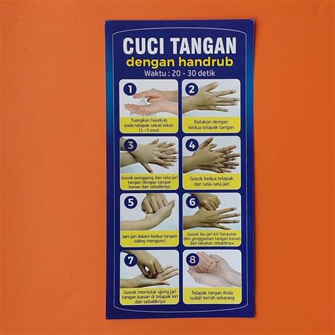 Jual Stiker Cuci Tangan Dengan Handrub Stiker Cuci Tangan Stiker