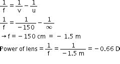 The Far Point Of A Myopic Person Is Cm In Front Of The Eye