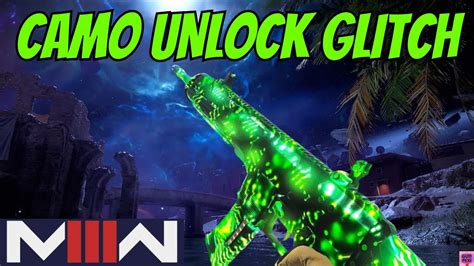 MW3 NEW CAMO UNLOCK GLITCH 2 FREE GLOW IN DARK CAMOS 2 FREE