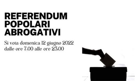 Quesiti Per Il Referendum Di Domenica Giugno Comune Di Impruneta