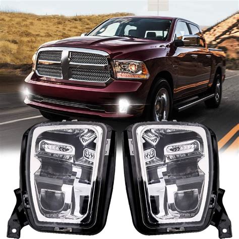 Amazon Auxbeam Upgraded Led Fog Lights With Drl For Dodge Ram