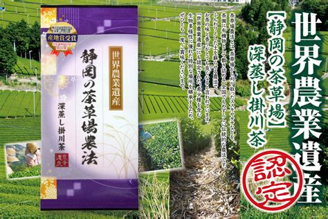 世界農業遺産【静岡の茶草場農法】深蒸し掛川茶100g【産地直送・通販】