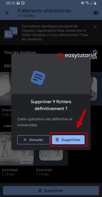 Supprimer les fichiers dupliqués doublons sur Windows et Android